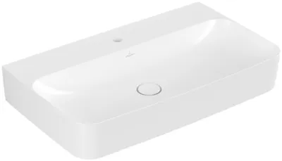 Immagine prodotto di Villeroy & Boch Finion lavabo, sans trop-plein, 1 trou pour robinet, partie inférieure polie, 800x470mm, 41688LRW, 41688LRW