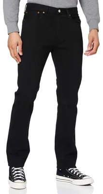 Produktbild von Levi's Herren Jeanshose 501 Original mit Knopfleiste, Straight Fit, Stonewashed Black, W36/L32 – Größe 36W / 32L