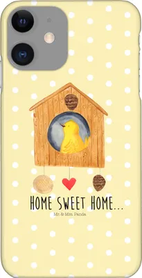 Produktbild von Mr. & Mrs. Panda Iphone 11 Handyhülle Vogelhaus Home - Gelb Pastell - Geschenk, Umzug, Sweet, Hülle, Haus, Handy Case, Cover, Vogel, Gute Laune, Smartphone