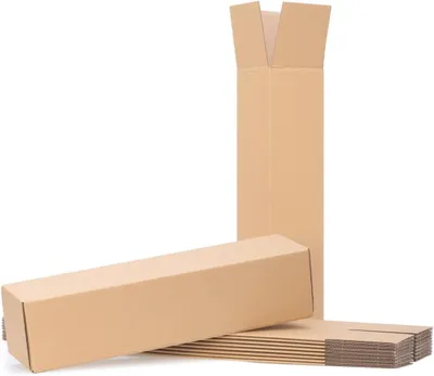 Productafbeelding van Verzendhulzen Vierkant - Verzendkokers Postdozen - Producten Verzenden - DHL Conform Formaat - 475 x 110 x 110 mm - Bruin