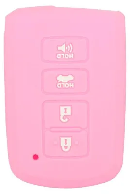 Silikon-Schutzhülle für Toyota 4-Tasten-Fernbedienung, rosa