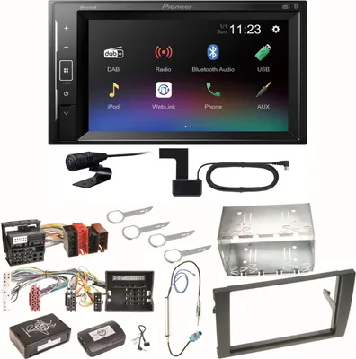 Produktbild von Pioneer DMH-A240DAB Digitalradio Bluetooth Einbauset für Audi A4 B6 B7 Seat Exeo