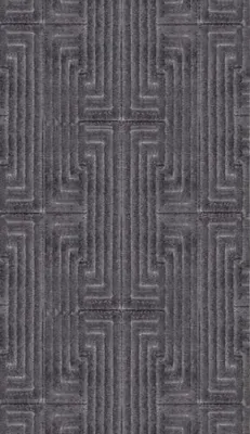 Produktbild von Graphit Teppich Geometrisches Raute Design Kurzflor Wohnzimmer Flur Teppiche