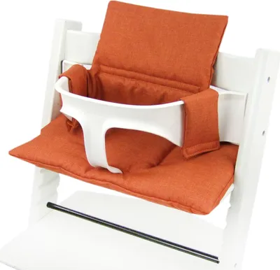 Produktbild von BAMBINIWELT Ersatzbezug, Kissen-Set für Hochstuhl Kinderstuhl Stokke Tripp Trapp, Sitzverkleinerer, ORG. orange