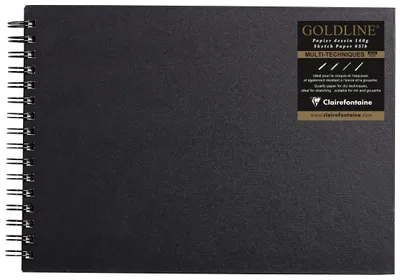 Produktbild von Clairefontaine Skizzenb Goldline A4 Q weiss 64Bl
