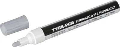 Immagine prodotto di Penna per pneumatici / pennarello indelebile per pneumatici di moto in bianco o argento, colore: argento