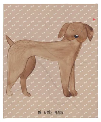 Produktbild von Mr. & Mrs. Panda Kuscheldecke Hund Dogge - Hundeglück - Geschenk, Sofadecke, Sprüche, Deutsche, Tagesdecke, Hunde, Herz, Bettdecke, Decke, Niedlich, Winterdecke