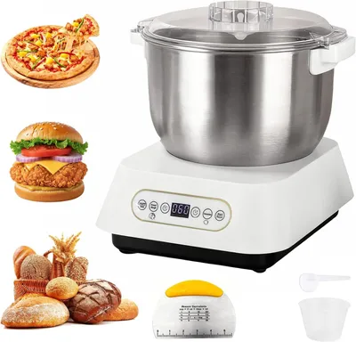 Imagen del producto de Amasadora de acero inoxidable, con capacidad de 7 litros, función de fermentación termostática, para uso en la cocina