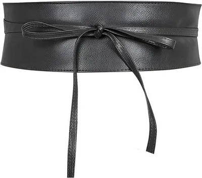 Produktbild von Vintage-Decoratieve Riem für Damen - Zwart - Breit - Imitatieleer - für Kleidung