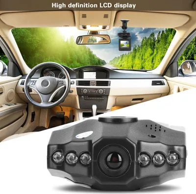 Immagine prodotto di DVR auto, schermo LCD TFT, videoregistratore con visione notturna a 6 LED per una guida sicura