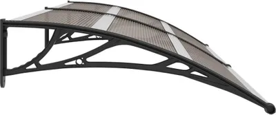 Produktbild von The Living Store Vordach Schwarz 240x100 cm PC