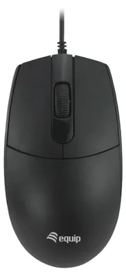 Zdjęcie produktu dla Equip 245117, Oburęczny, Optyczny, USB Typu-A, 1200 DPI, Czarny