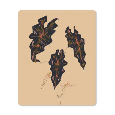 Produktbild von MuchoWow® Mauspad Mousepad Blätter - Pflanzen - Gelb - Natur 19x23 cm - Mousepads - Maus Mat - Pad - Mausunterlage - Mauspads - Spielen