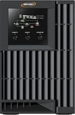 Immagine prodotto di Gruppo di continuità (UPS) Infosec E4 Value 1000 a doppia conversione (online) 1 kVA 3 prese CA