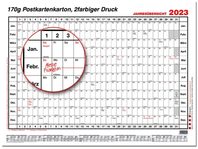 Productafbeelding van Güss 3V Jahresübersicht - A3, quer