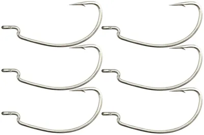 Produktbild von Savage Gear Sandeel V2 Weedless Hook - 6 Offsethaken, Größe:5/0