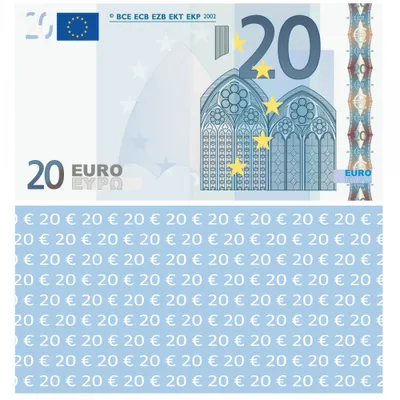 Produktbild von 100 Stück 20 Euro Premium Spielgeld 98 x 52 mm Geld Banknoten Geldschein Money EUR Größe entspricht 75% des Originals der Eurobanknoten Deutschlands