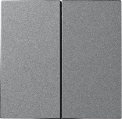 Produktbild von Serien-Schalter McPower "Shallow", 2-fach, 250V/10A, Klemmanschluss, anthrazit, matt