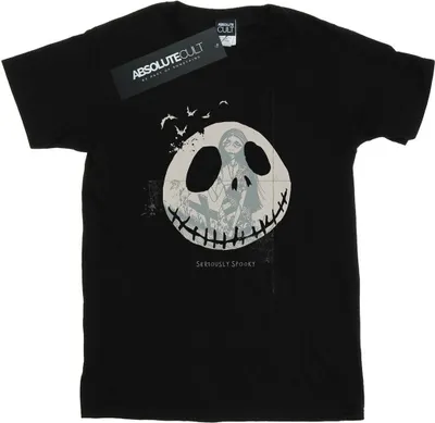 Produktbild von Disney - "Nightmare Before Christmas Seriously Spooky" T-Shirt für Damen BI41563 (L) (Schwarz)