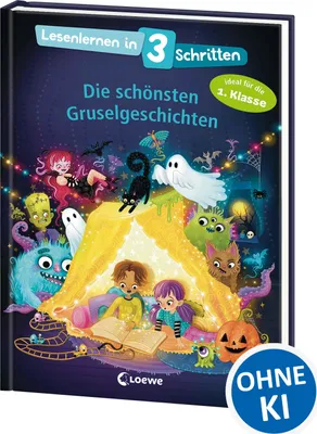 Produktbild von Lesenlernen in 3 Schritten - Die schönsten Gruselgeschichten