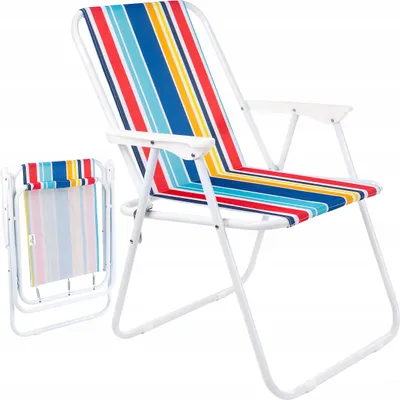 Produktbild von Klappbarer Strand- und Campingstuhl aus Oxford 600D – Leicht, stabil und ideal für Garten, Strand und Angeln