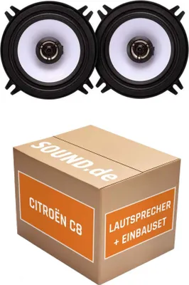 Produktbild von Lautsprecher Boxen Einbaupaket Front Alpine SXE-1325S passend für Citroën C8 2. Generation | 2x Tief-Mitteltöner mit integriertem Hochtöner 200W MAX
