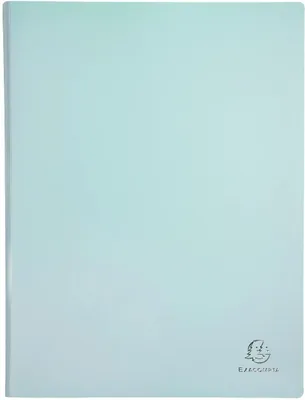 Produktbild von Sichtmappe matt Polypropylen A4 50 Hüllen Farben sortiert Exacompta Aquarel