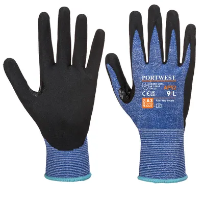 Produktbild von Portwest AP52 Dexti Ultra Schnittschutz-Handschuh Blue/Black Gr. XL