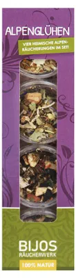 Produktbild von Bijos Räucherset Alpenglühen, 4 x 10 ml Räuchermischungen, Räucherwerk