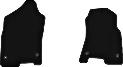 Zdjęcie produktu dla Wielganizator dywaniki welurowe przednie do Dodge RAM 1500 long (2019-) - czarne dywaniki samochodowe BASIC komplet (2 szt.)