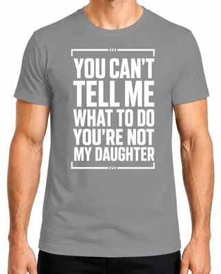 Productafbeelding van Je kunt me niet vertellen wat ik moet doen. Je bent niet mijn baas. Sarcasme heren T-shirt, grijs, maat M