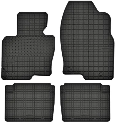 Produktbild von Gummimatten passend für  Mazda CX-5 I (2012-2017) Gummi Fußmatten Satz Schwarz + Stopper