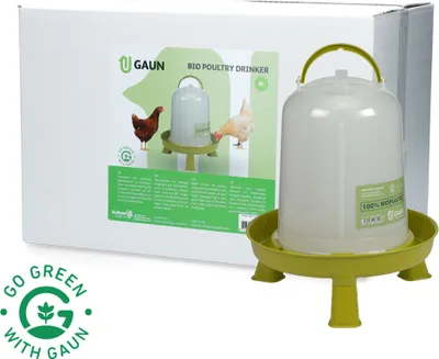 Immagine prodotto di Abbeveratoio per pollame da 8 litri biologico verde limone sulle zampe