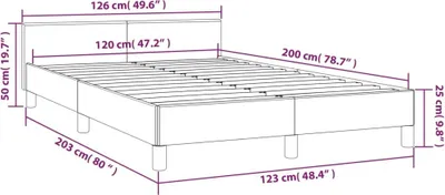 Immagine prodotto di vidaXL vidaXL - Struttura letto - con - testata - velluto - grigio chiaro - 120x200 - cm
