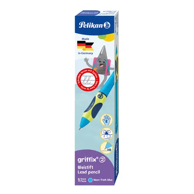 Produktbild von Griffix Bleistift für Rechtshänder Neon Fresh Blue