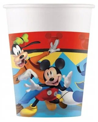 Produktbild von "Mickey Jump Into The Fun" Partydeko Artikel Variante: 8 Becher | 200ml Papier