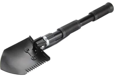 Zdjęcie produktu dla Składana kielnia z motyką, długość 40 cm, szerokość 9,5 cm, z nylonowym pokrowcem