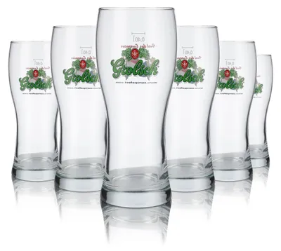 Produktbild von 6x Grolsch Glas 0,4l Bierglas Gläser Festival Fest der Europäer Pokal
