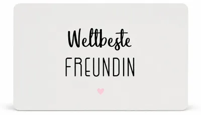 Produktbild von PPD Weltbeste Freundin D@H Tray, Frühstücksbrettchen, Brettchen, Frühstück, Resopal, Weiß, 14.3 x 23.3 cm, 586002077