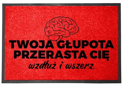 Produktbild von TabPrint Fußmatte 40x60 cm Rot Lustiger Spruch