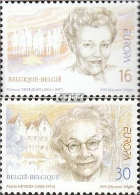 Produktbild von Briefmarken Belgien 1996 Mi 2688-2689 (kompl.Ausg.) postfrisch Berühmte Frauen
