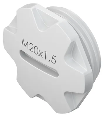 Produktbild von Verschlusschraube M12 metrisch Modell 514M12 aus Polystyrol halogenfrei schlagfest