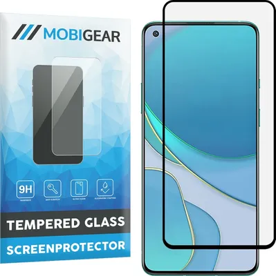 Produktbild von Mobigear Premium  OnePlus 8T Panzerglas Gehärtetes Glas Displayschutz - Hüllenfreundlich - Schwarz