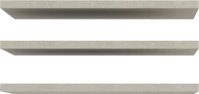Produktbild von Forte ECONOBOX Einlgeböden 3-er Set, moderne Zusatzböden für ECONOBOX Kleiderschränke, Schlafzimmer, Holzwerkstoff, Grau Textilnachbildung, 37,6 cm breit x 42 cm hoch x 1,5 cm tief