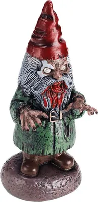 Produktbild von Halloween Gartenzwerg Horror Gnom 40 cm Gruselige Kobold Figur für Garten, Terrasse & Indoor Deko