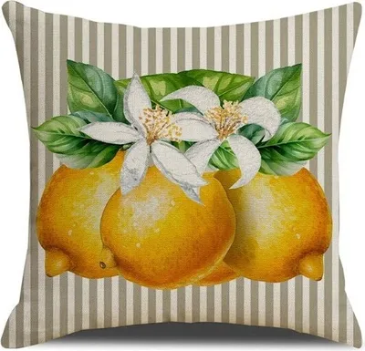 Produktbild von Kopfkissenbezug 45 x 45 cm Zitronenzweig POD162