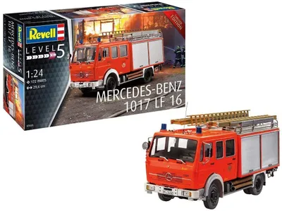 Produktbild von Revell 07655 Mercedes Feuerwehrauto Modellbausatz Modell Limited Edition Maßstab 1:24