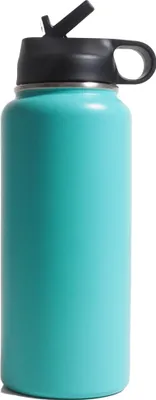 Produktbild von Blaue Thermoskanne 900 ml, 22 cm hoch, mit klappbarem Trinkauslauf und Schlaufe