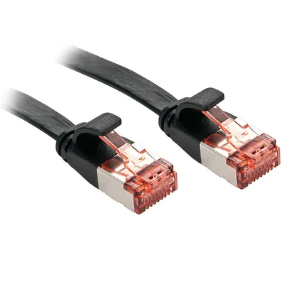 Image de LINDY Patchkabel Cat6 U/FTP Flachband schwarz 5.00m