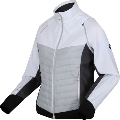 Produktbild von Regatta Steren Hybrid Softshelljacke für Damen mit abnehmbaren Ärmeln, Farbe:Weiß, Größe:42